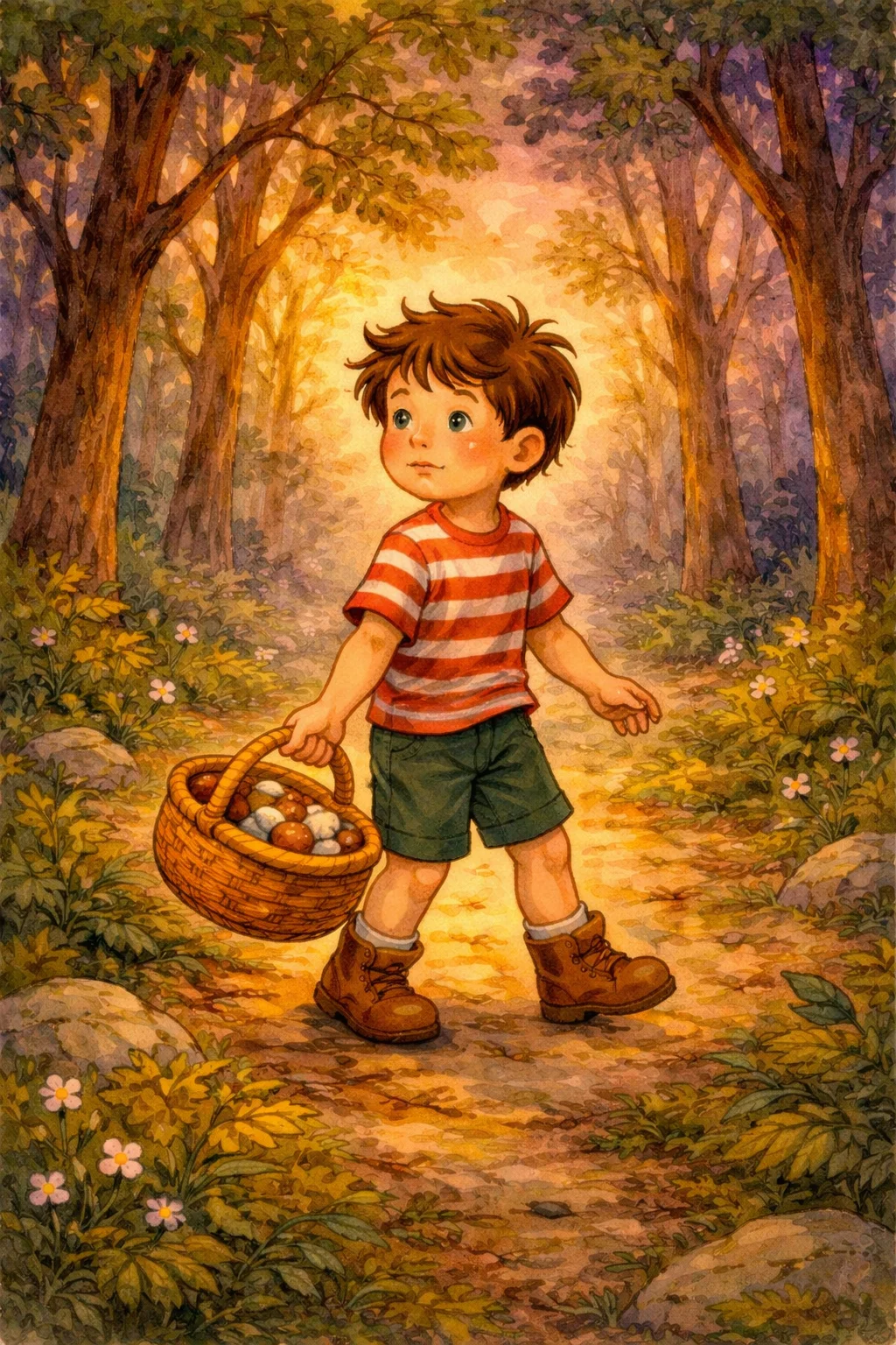 Oliver realizes he's lost in the darkening forest